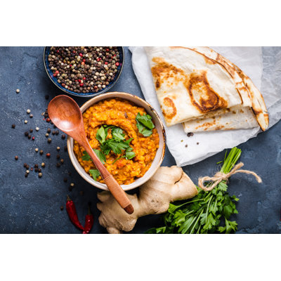 Indian Lentils Dal - Wrapped Canvas Print
