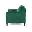 Fauteuil club en velours vert