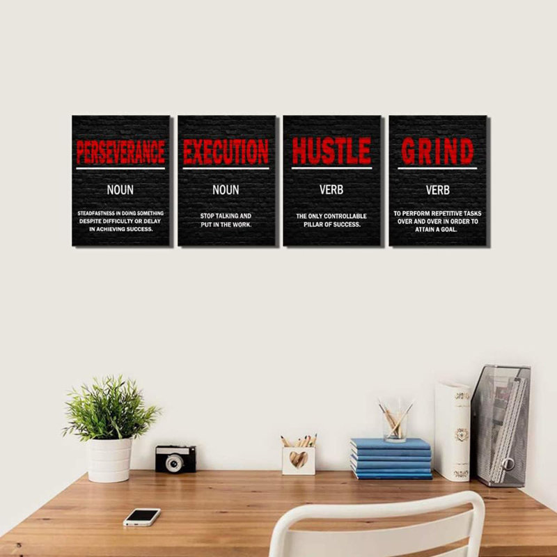 4 Piece Wrapped Canvas Wall Art
