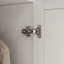 Armoire penderie à 3 portes H 69,7 "avec tringle et tablettes
