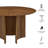 Sloane 54 Inch Round Dining Table In Walnut