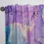 Mauve et bleu liquide Art III - rideau moderne - velours obscurcissant - 1 panneau-90564048