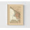 Trieste région Italie - Baedeker 1910, art mural de restaurant italien, affiche de carte ancienne région d'Italie, impression de décoration murale de bureau européen