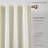 Capstone Whisper Cotton Blackout Window Curtain Panels Cream Set of 2