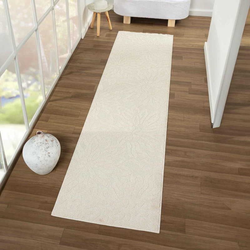 Abstract Floral Area Rug, Runner 2' x 8'0.5"