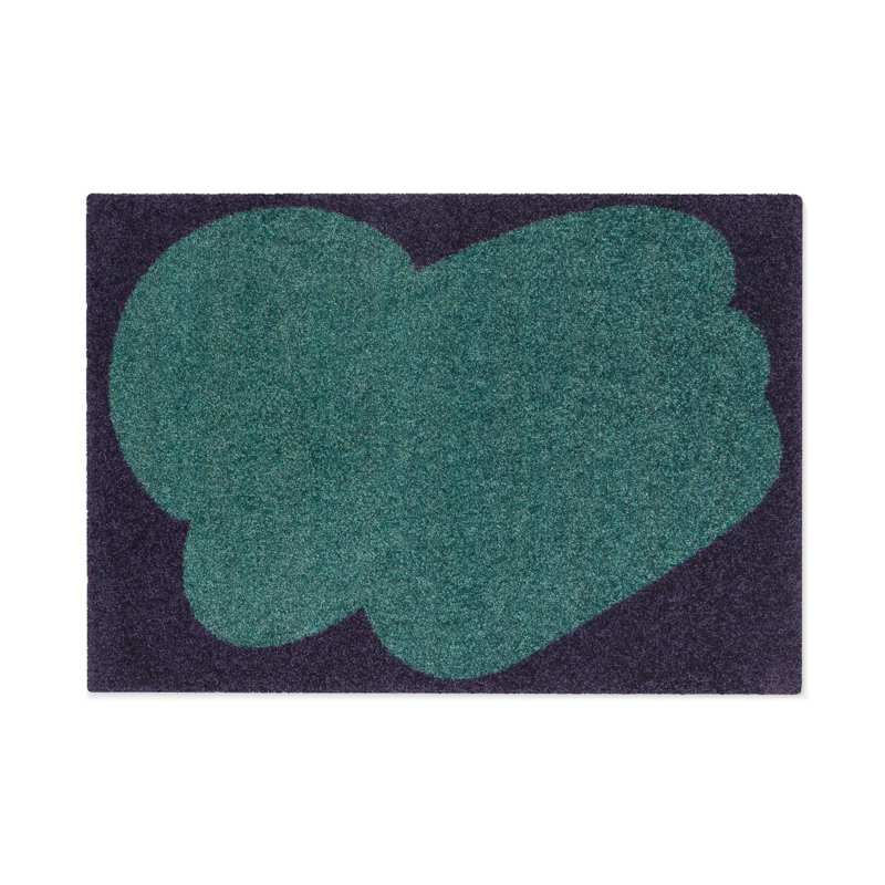 Iconic And Sight Unseen Door Mat, 32" W x 48" L, Emerald