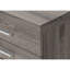 Classeur à roulettes, rangement, taupe, meuble contemporain avec tiroirs, stratifié taupe