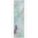 Machine Washable Indoor/Outdoor Xhevrie Teal Rug