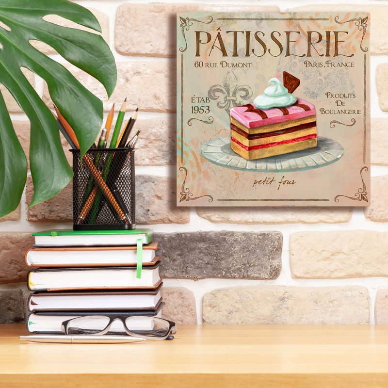 «Patisserie 2» par Fiona Stokes-Gilbert, art mural sur toile, H 12 po x l 12 po x P 0,75 po