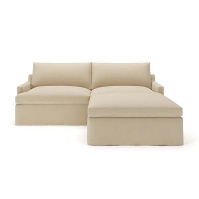 Wrenley 3-Piece Slipcovered Modular Sectional by Birch Lane