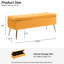 Banc de rangement en velours de 46 po de largeur pour le lit de la chambre à coucher dans le salon de la fenêtre du lit-919578973