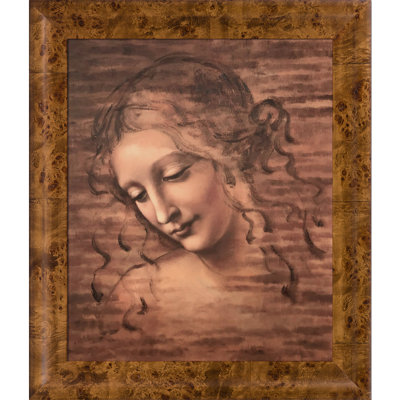 Tête de femme (La Scapigliata) par Leonardo Da Vinci - reproduction sur toile tendue