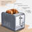 Stainless Steel 2 Slice Square Toaster-101961830