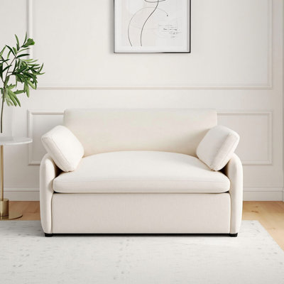 Fauteuil d'appoint surdimensionné en chenille, fauteuil confortable avec coussins