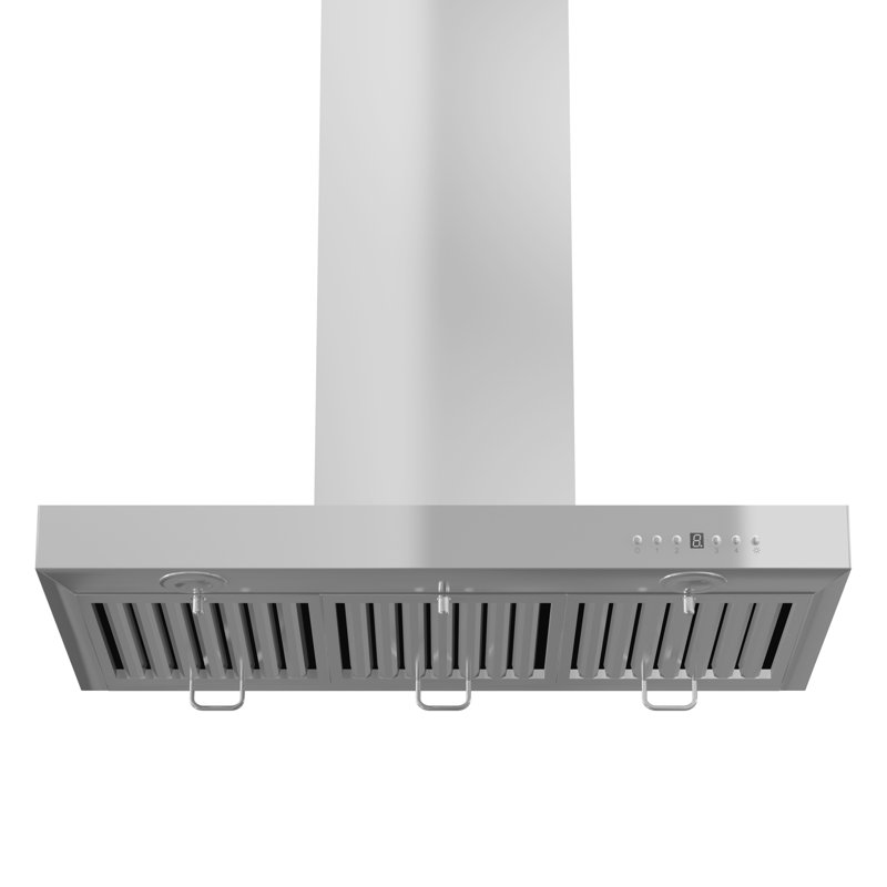 Hotte murale à évent ZLINE en acier inoxydable avec moulure couronnée ZLINE 42 po. ZLINE, Acier Inoxydable, 42"