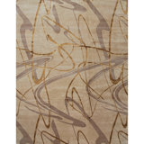 Himalayan Abstract Area Rug in Camel