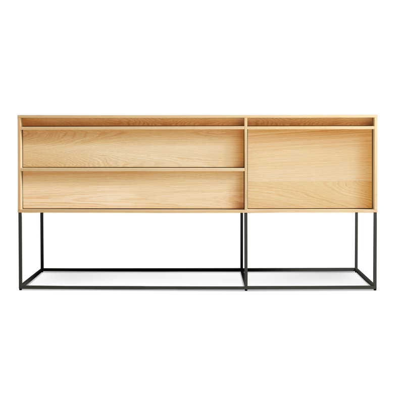 Rule 58'' W Console Table, White Oak