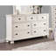 Commode transitionnelle avec 7 tiroirs et plateau à bijoux