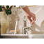 Robinet de salle de bain à trou unique avec drain Moen Flara-43409822