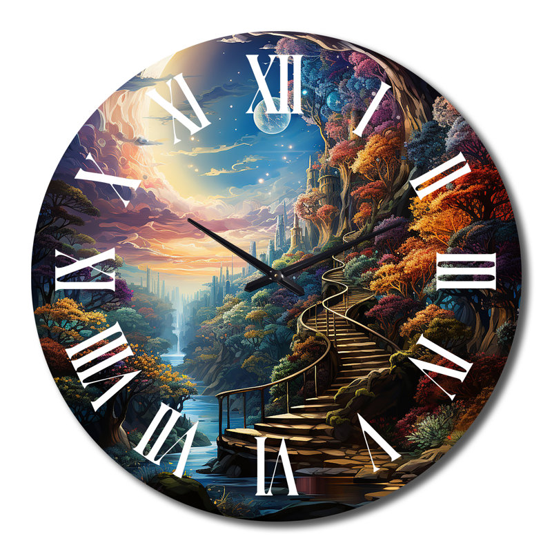 Pleine horloge murale en métal Magic Moon, Très grand