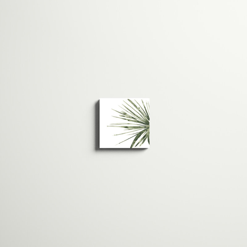«Verdant Impressions IV», peinture sur toile tendue, H 12 po x l 12 po