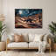 «Southwestern Animals» Chupacabra 14, art mural en métal mauve-1171878268