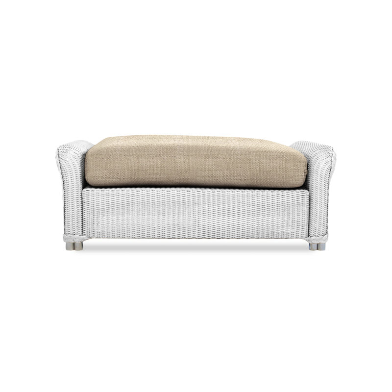 Reflections Outdoor Ottoman, Sandberg Flax, Mink