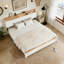 WOODEN BED STAND WITH CHARGING STATION-370265233