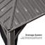 14 pi. L 12 pi. D Pavillon de jardin en aluminium