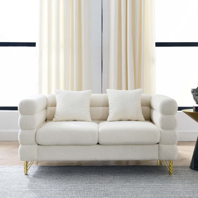Canapé Comfort à assise profonde avec coussins 2 places pour une détente quotidienne