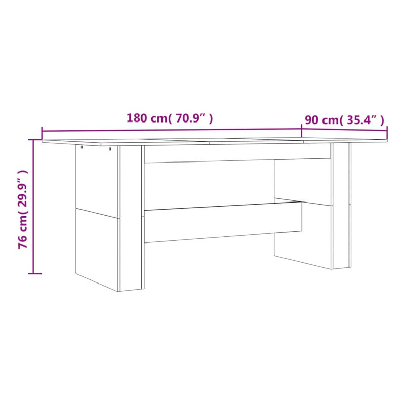 Aelia Dining Table, Grey Sonoma