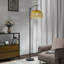 Aaftab 162.5cm Black Arched/Arc Floor Lamp