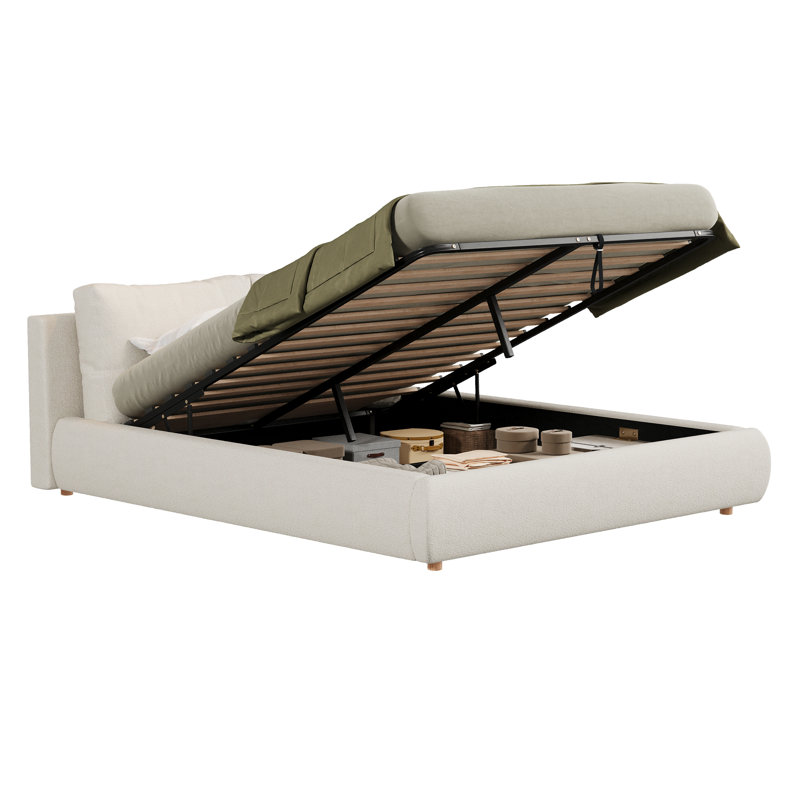 Upholstered Ottoman Storage Bed, Double (4'6)