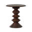 Stacked Solid Wood End Table