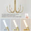 6-Light Candle Style LED Chandelier-1621441986