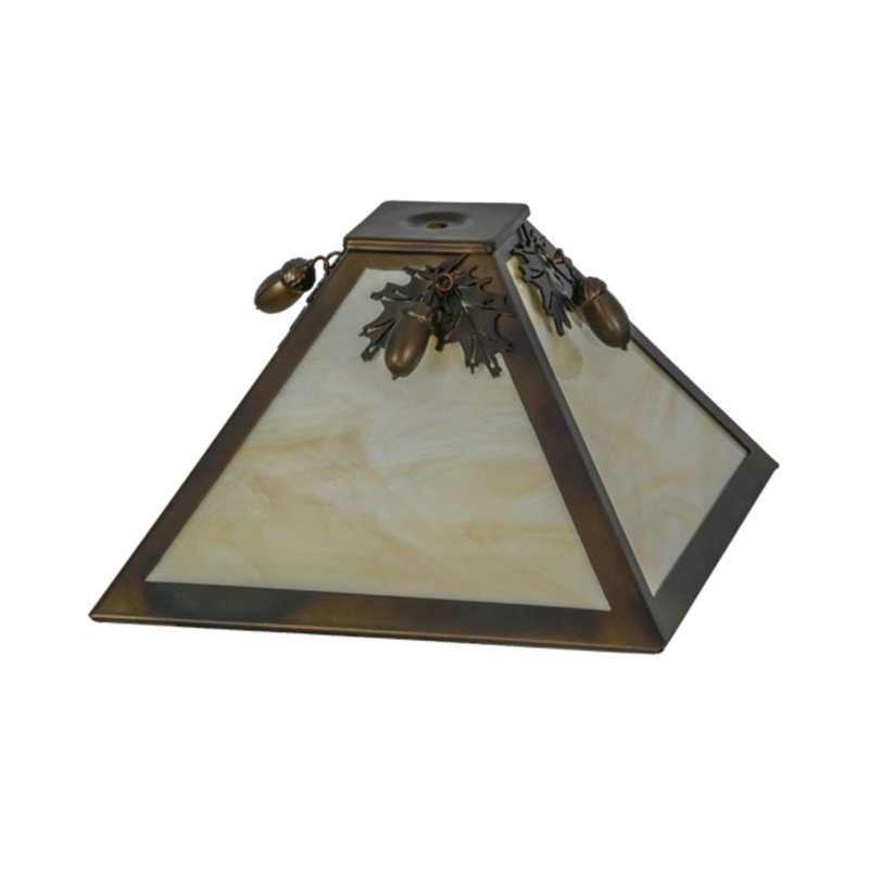 Abat-jour empire en verre H 6,5 po Jamele