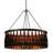 Grunwald 12 - Light Dimmable Drum Chandelier