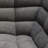 Marshall 3PC Corner Modular Sectional W/ Scooped Seat In Grey Fabric