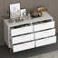 Commode double 6 tiroirs 47,2 po