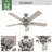 52" Rosner 5 - Blade Ceiling Fan With Lights and Pull Chains-85433817