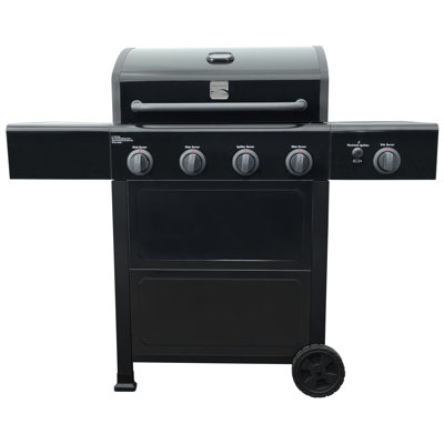 Kenmore 4 Burner Gas Grill Plus Side Burner - Black