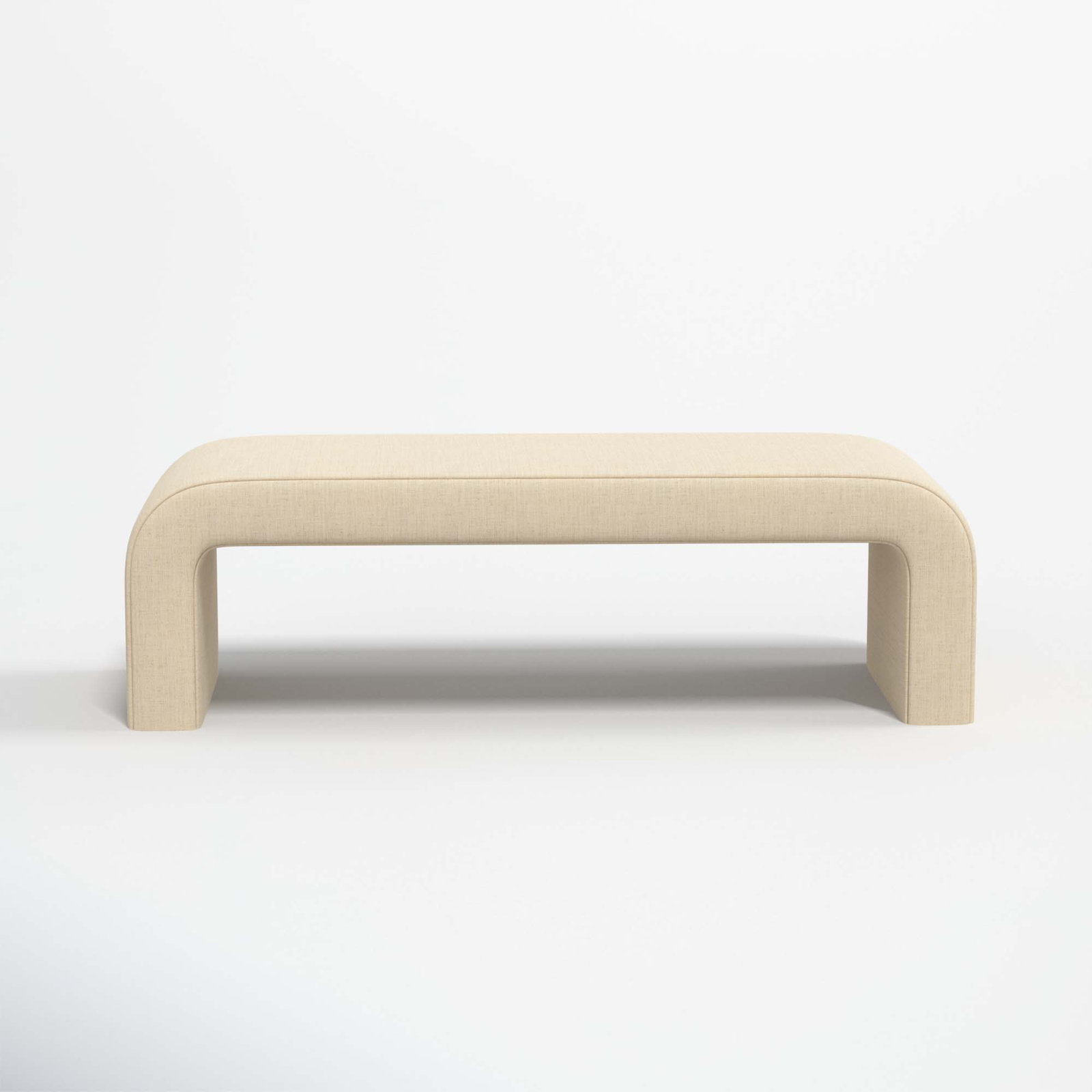 Barley Upholstered Bench, Classic Linen Linen