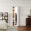 White Mirror Surface Solid + Manufactured Wood Unfinished Bi-Fold Door with Hardware Kit-117215167