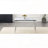 Rectangular Dining Table with Double-Layer Tempered Glass and Silver Metal Legs (47.3", Seats 4-6)-1226318838
