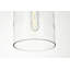 Luminaire suspendu cylindrique à une lumière avec accents de verre Chamberland-181335256