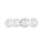 Lindley - 6 Light LED Bath Bracket - Polished Nickel Frame - Etched Shade-1247233052-1316872569