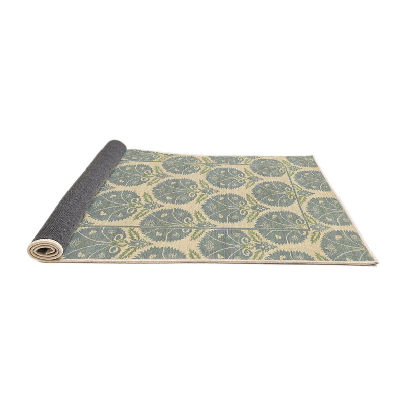 Tapis abstrait à motif abstrait moderne 4010, Rond 5 pi
