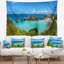 Tapisserie panorama en polyester de tabac avec accessoires suspendus inclus-28500339