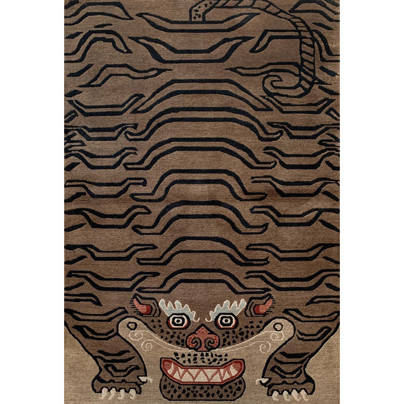 TIGER PELT MOCHA, Rectangle 8' x 10'