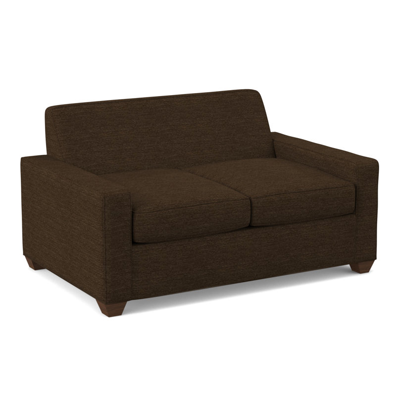 Avery 72" Square Arm Sofa, Montana Walnut, Antic Chocolate